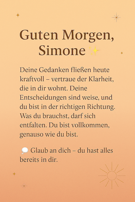 Tageshoroskop Beispiel 4